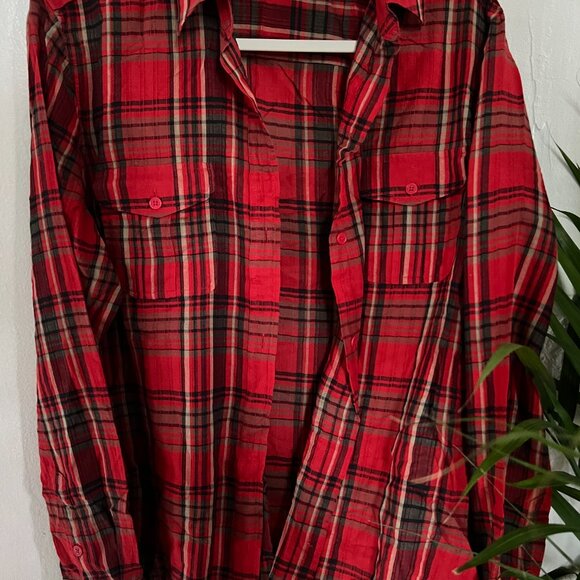 Vintage Ralph Lauren classic plaid button up - Picture 3 of 5